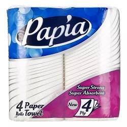 پاپیا دستمال حوله کاغذی 4رول 4لایه